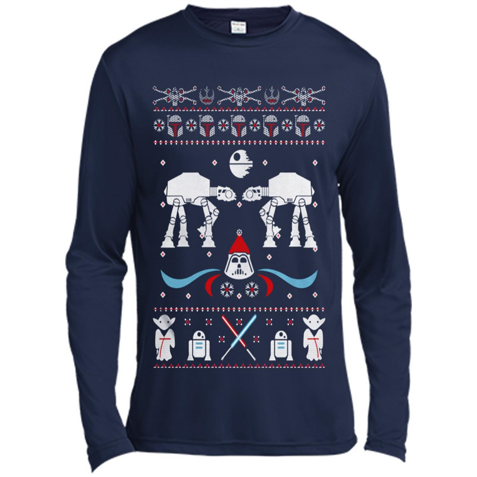 Star Wars Icons Funny Ugly Christmas - Canvas Long Sleeve T-Shirt