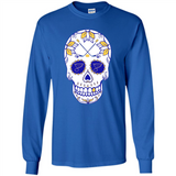 St. Louis Blues Hockey Sugar Skull Day of the Dead
