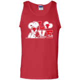 Snoopy loves NBA Chicago Bulls - Tank Top