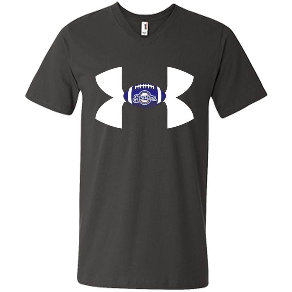 Milwaukee Brewers Under Armour Logo - Men's V-Neck
