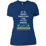 Merry Christmas You Filthy Animal Sweatshirt PINGPONG