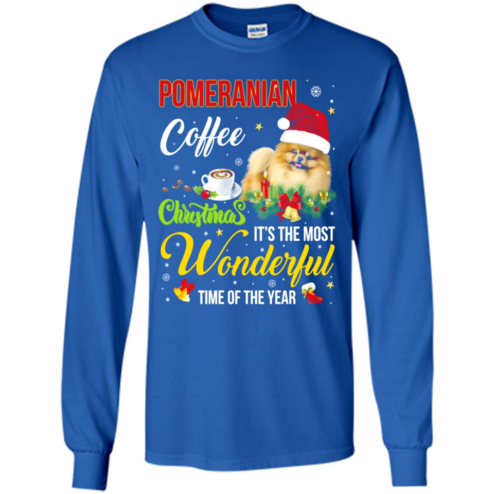 Pomeranian Coffee Wonderful Christmas