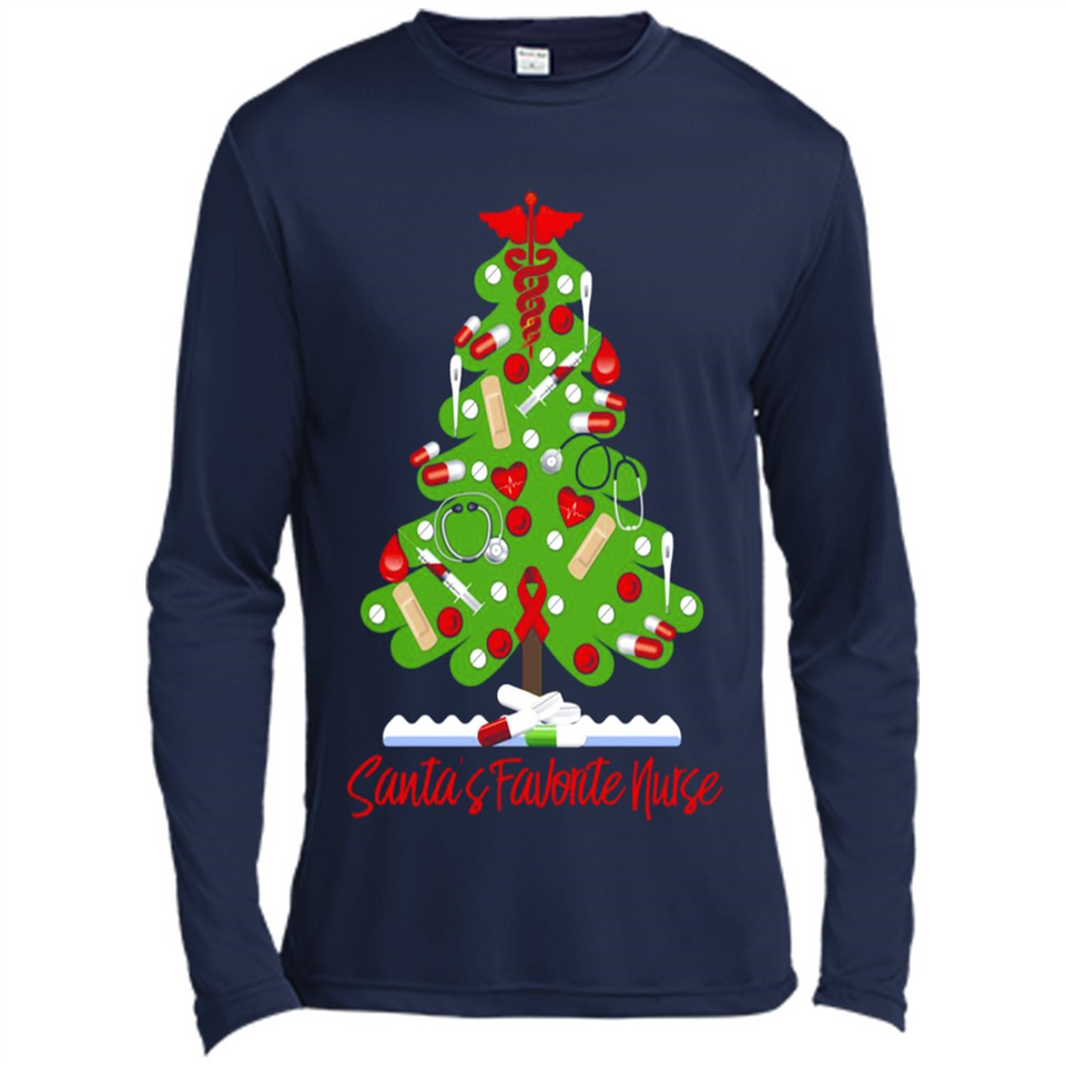 Santa's Favorite Nurse Christmas Tee