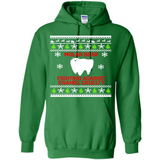 Molar bear fighting against enamel cruelty Christmas - Hoodie