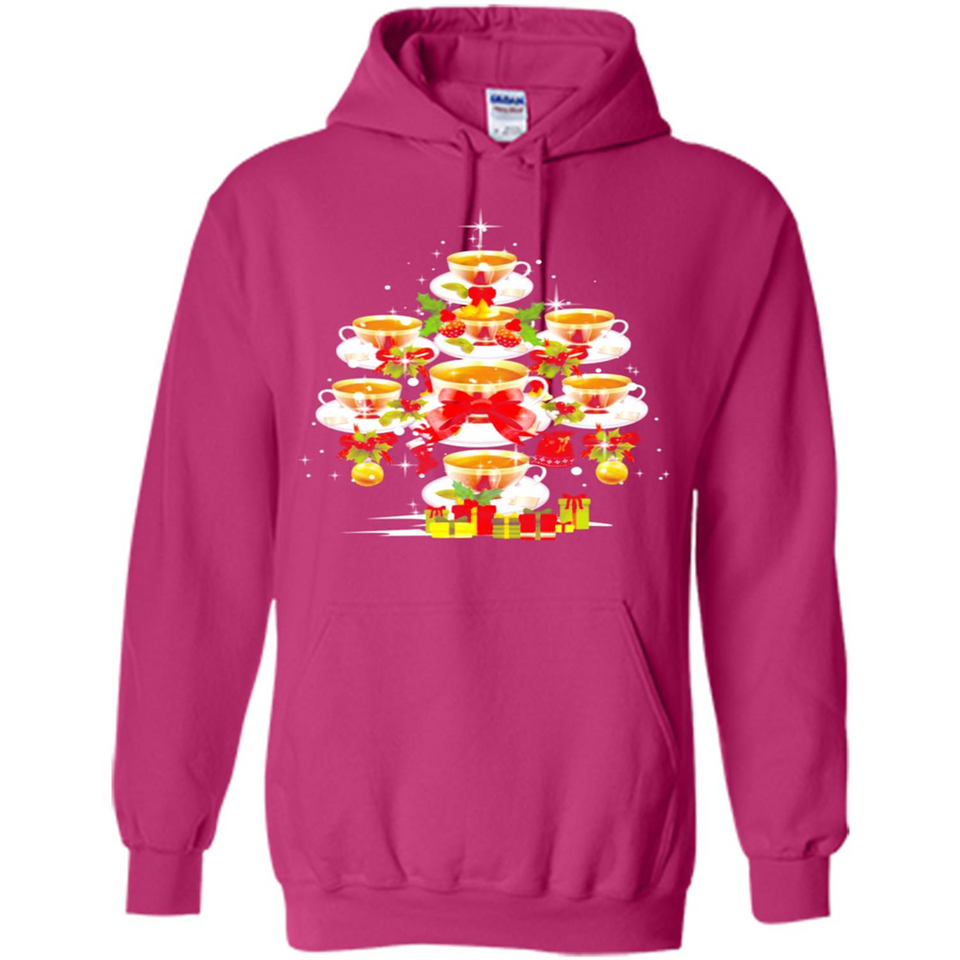 Tea Christmas Tree T-shirt Funny Tea Xmas Gift