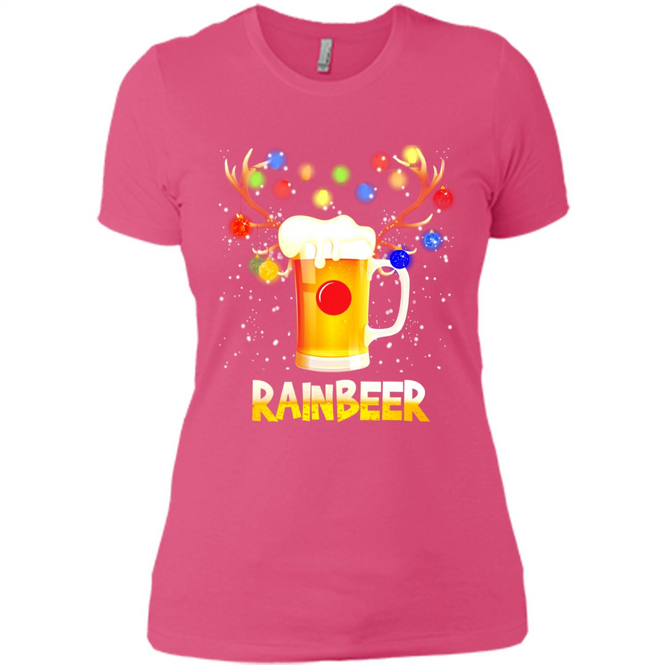 Rainbeer Christmas Reindeer Beer Drinking