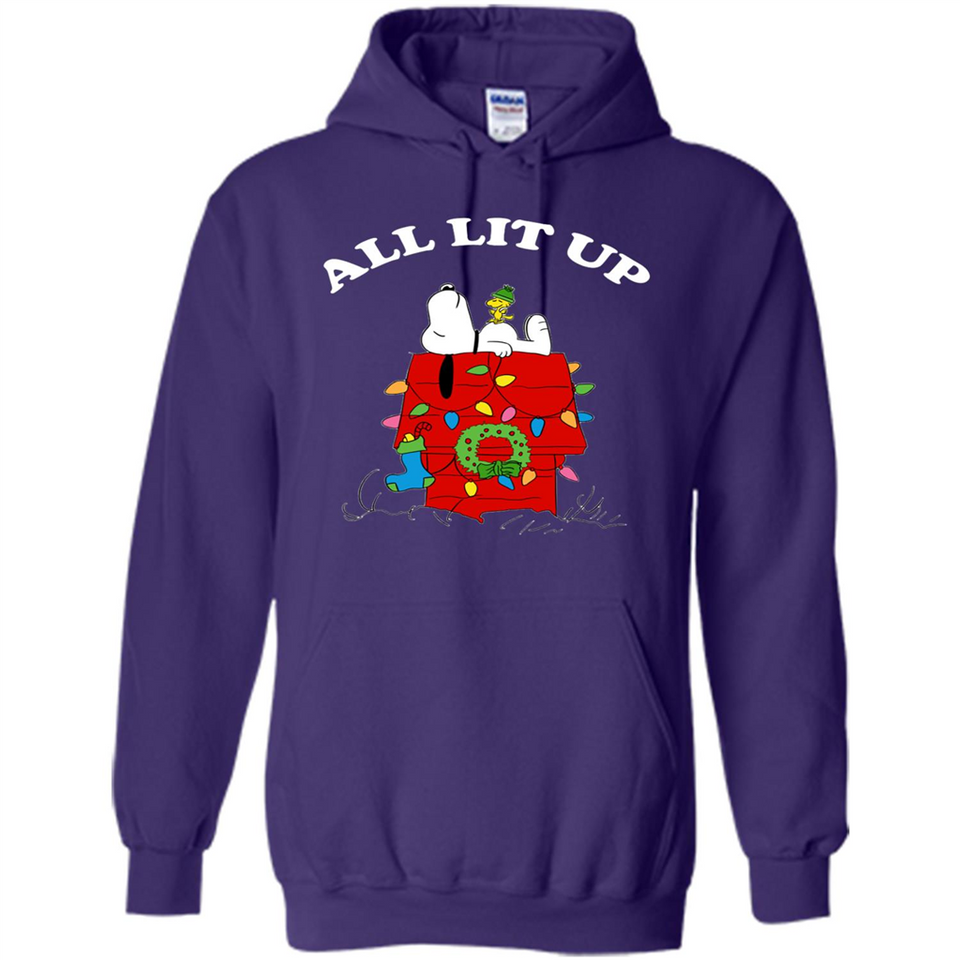 Peanuts By Schulz Snoopy Young Men_s Christmas SweatShirt - Hoodie