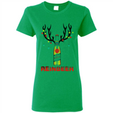 Miller High Life beer reinbeer Christmas - Ladies Short-Sleeve