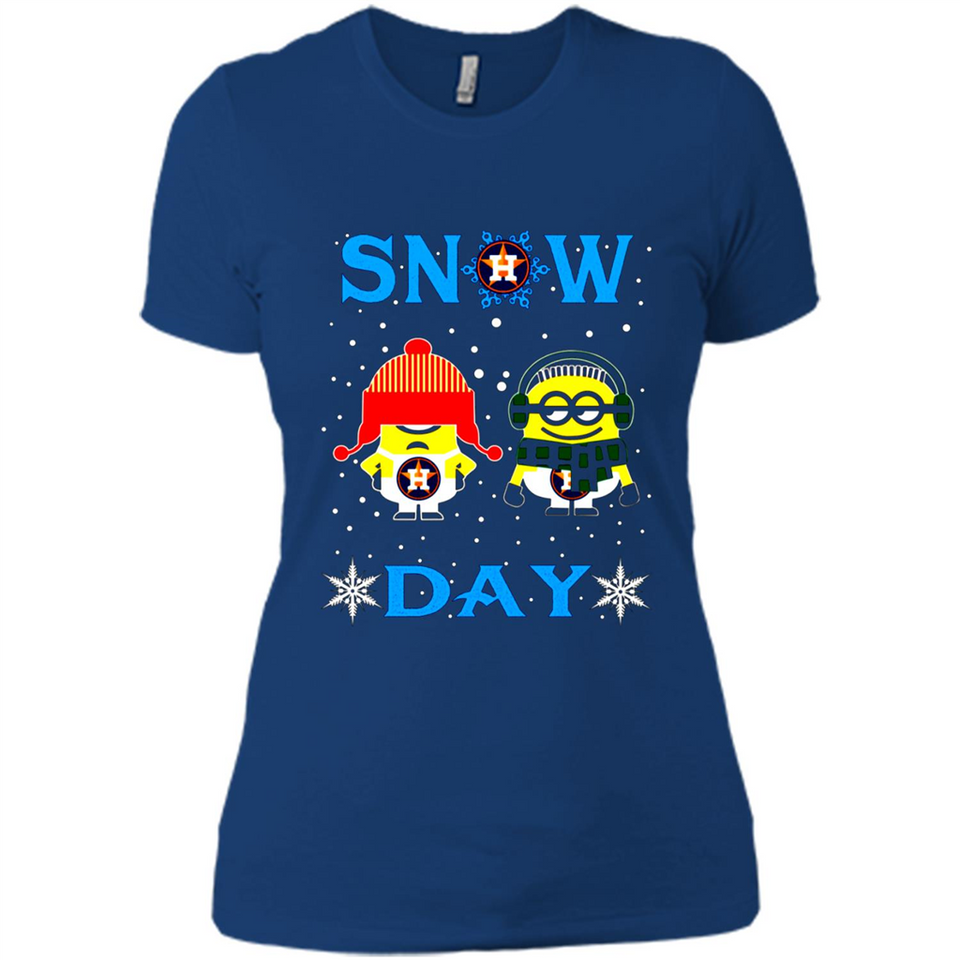 Snow Day Shirt For Houston Astros Vs Minion Fans pingpong