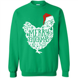 Chicken Christmas T Shirt Merry Chickmas Santa Claus Gifts - Sweatshirt