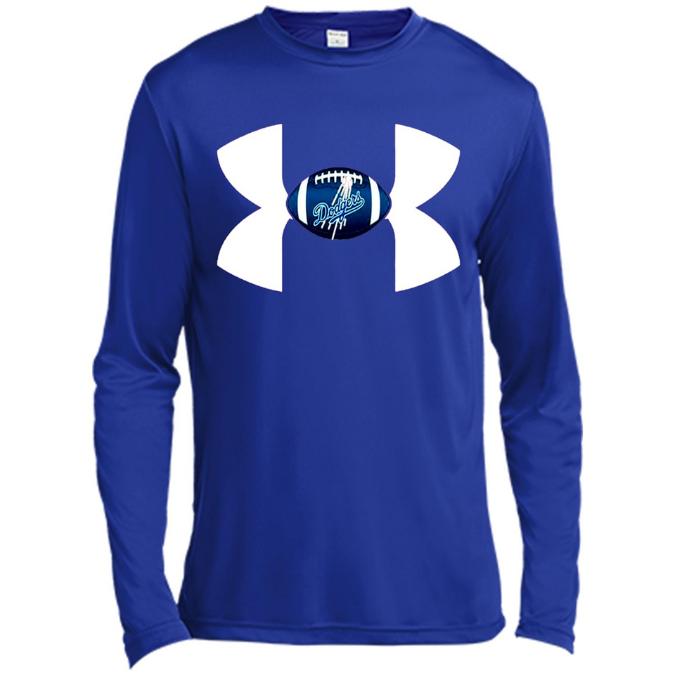 Los Angeles Dodgers Under Armour Logo - Canvas Long Sleeve T-Shirt