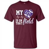 Washington Huskies Football My Heart is on that Field - Shirt