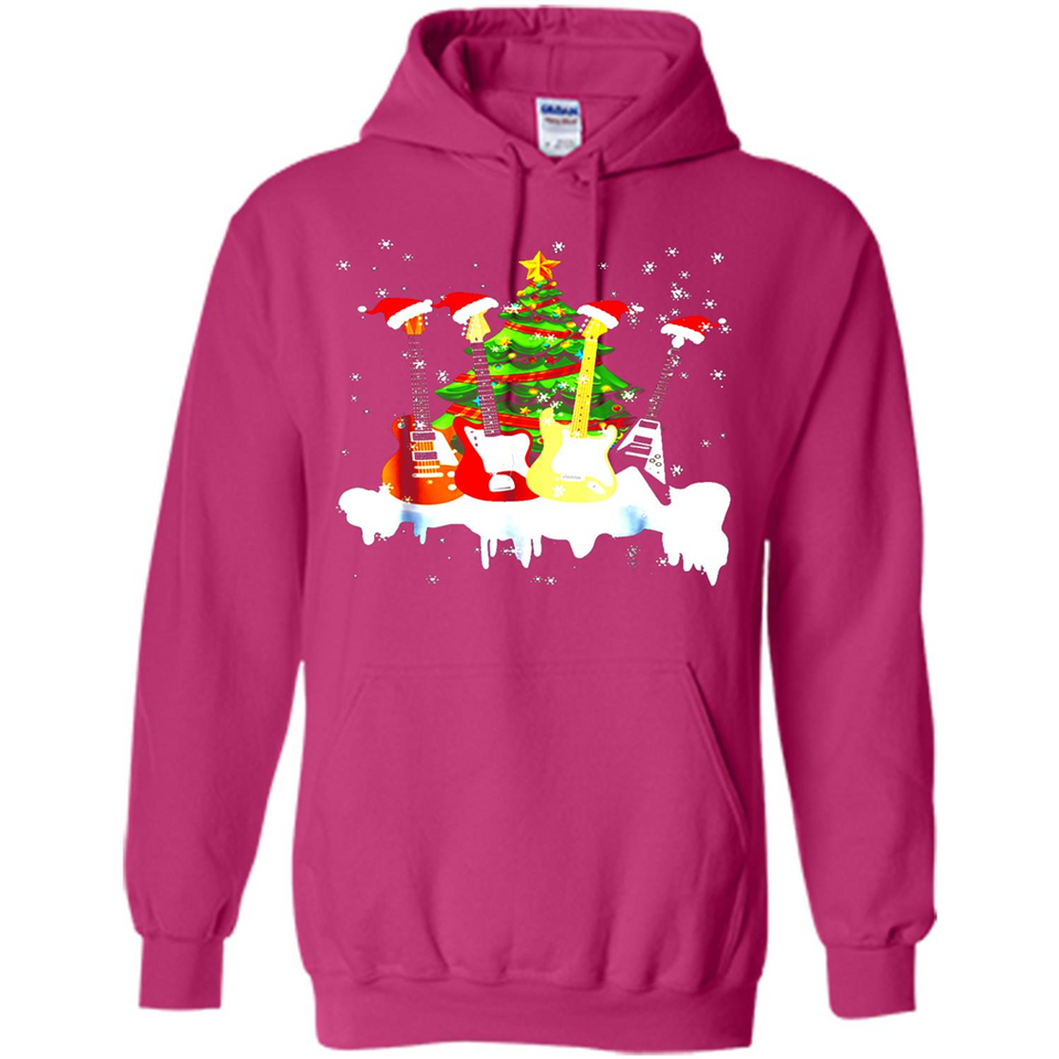 Santa Hat Electric Guitar Classical Guitar Christmas shirt Ladies' Boyfriend