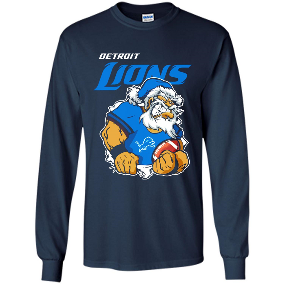 Grumpy Santa Claus Detroit Lions Football Team PINGPONG