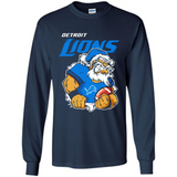 Grumpy Santa Claus Detroit Lions Football Team PINGPONG