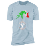 Fantastic Byu Cougars Glitter Grinch Monogram Ornament Christmas Gift - Premium Short Sleeve T-Shirt