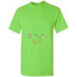 My Favorite Color is Christmas Lights Xmas Sporty T-Shirt - Shirt