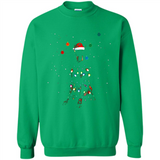 Doberman Santa Lights Christmas Dog Xmas Sweatshirt - Sweatshirt