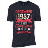 December 1987 31 Years Of Being Classy Sassy - Premium Short Sleeve T-Shirt