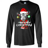 Fabulous Mooey christmas Heifers Cow Christmas lights - Long Sleeve T-Shirt