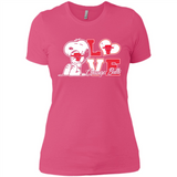 Snoopy loves NBA Chicago Bulls - Ladies' Boyfriend T-Shirt