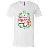 This is My Hallmark-Christmas Movies Watching Sporty T-Shirt - Canvas Unisex V-Neck