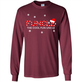 Mens Christmas Funcle The Cool Fun Uncle Definition Xmas - Long Sleeve T-Shirt