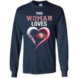 This Woman love 49ers NFL football team - Long Sleeve T-Shirt