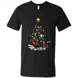 Merry And Bright Plumber Christmas Tree Shirt PINGPONG - Men's V-Neck