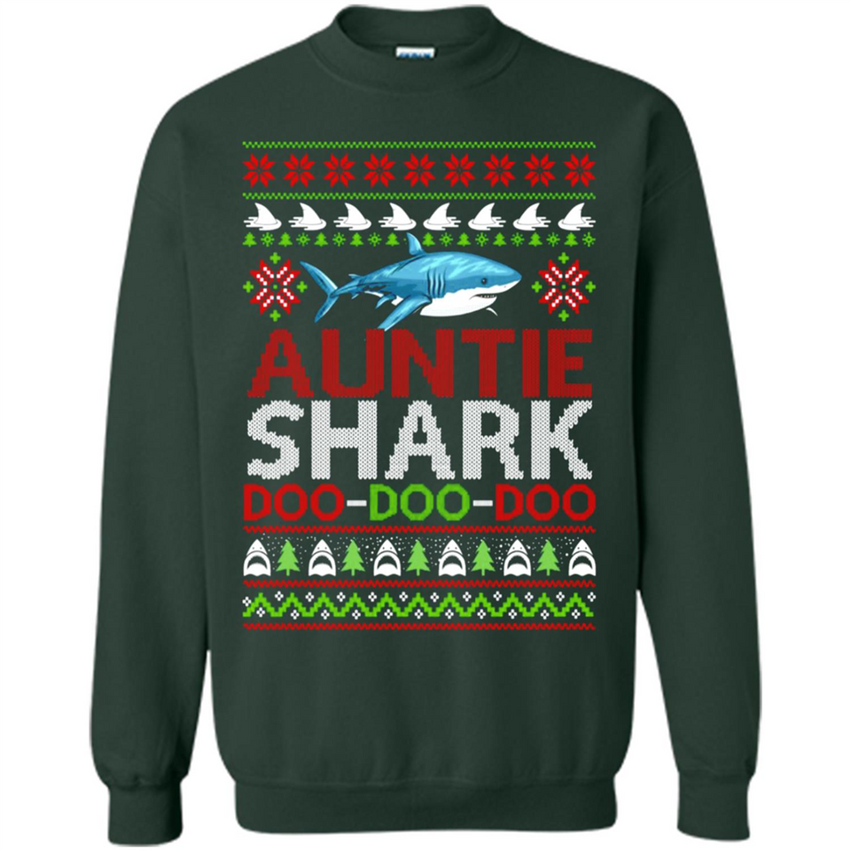 Auntie shark Doo Doo Doo Christmas - Sweatshirt