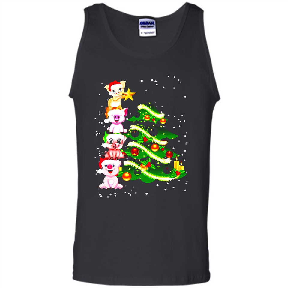 Pigs Christmas T Shirt PINGPONG - Tank Top