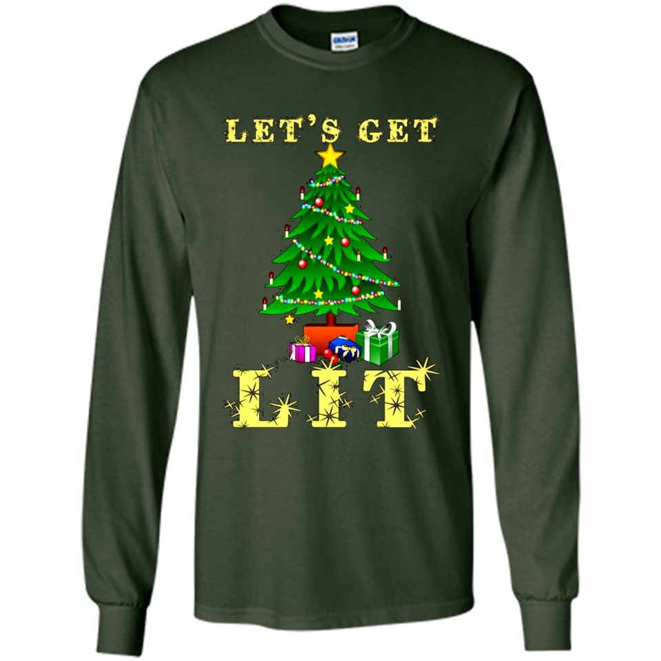 Let’s Get Lit Christmas Drinking sweater PINGPONG