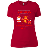 Never Underestimate An April Woman Watches Hallmark Movies Sweatshirt - Ladies' Boyfriend T-Shirt