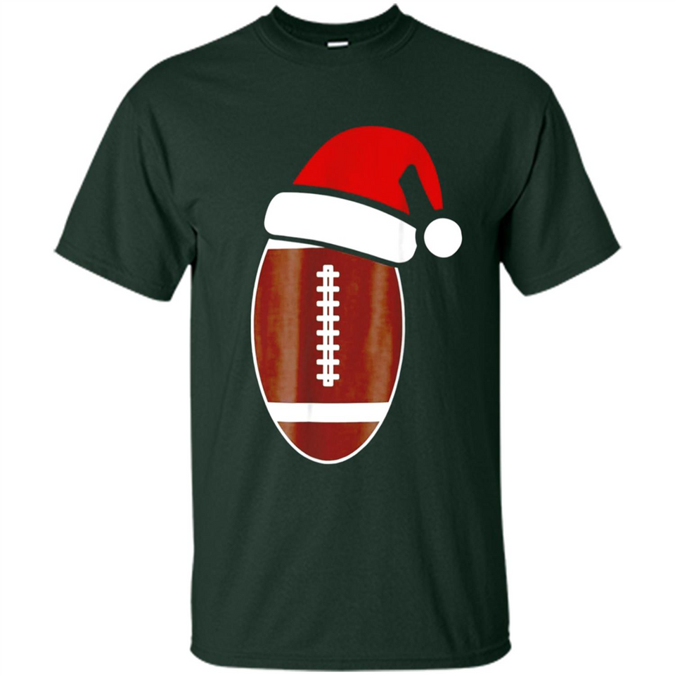 Christmas Football Shirt - Football Santa Hat Christmas
