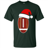 Christmas Football Shirt - Football Santa Hat Christmas