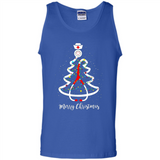 Christmas tree Nurse merry Christmas - Tank Top