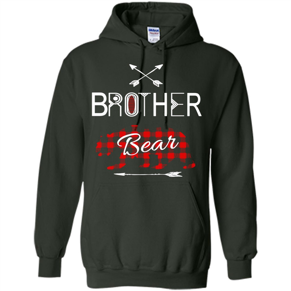 Brother Shirt Buffalo Plaid Family Camping Bear Tee - Hoodie