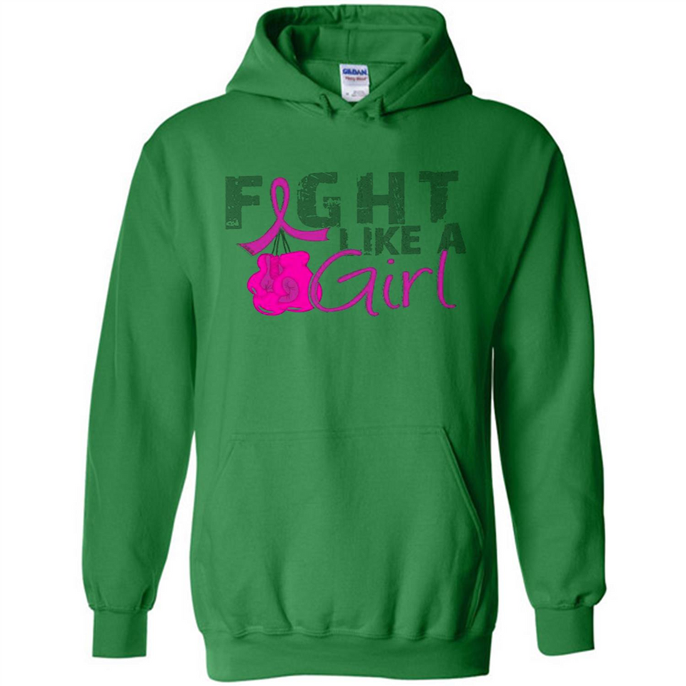 Fight Like A Girl Breast Cancer Awareness - Hoodie