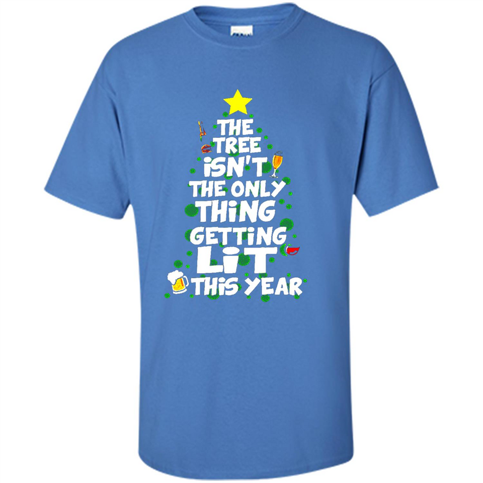 Funny Christmas Tree Drinking Sweatshirt Adult Boozy Festive - Shirt