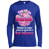 They Call Me Auntie Flower - Canvas Long Sleeve T-Shirt