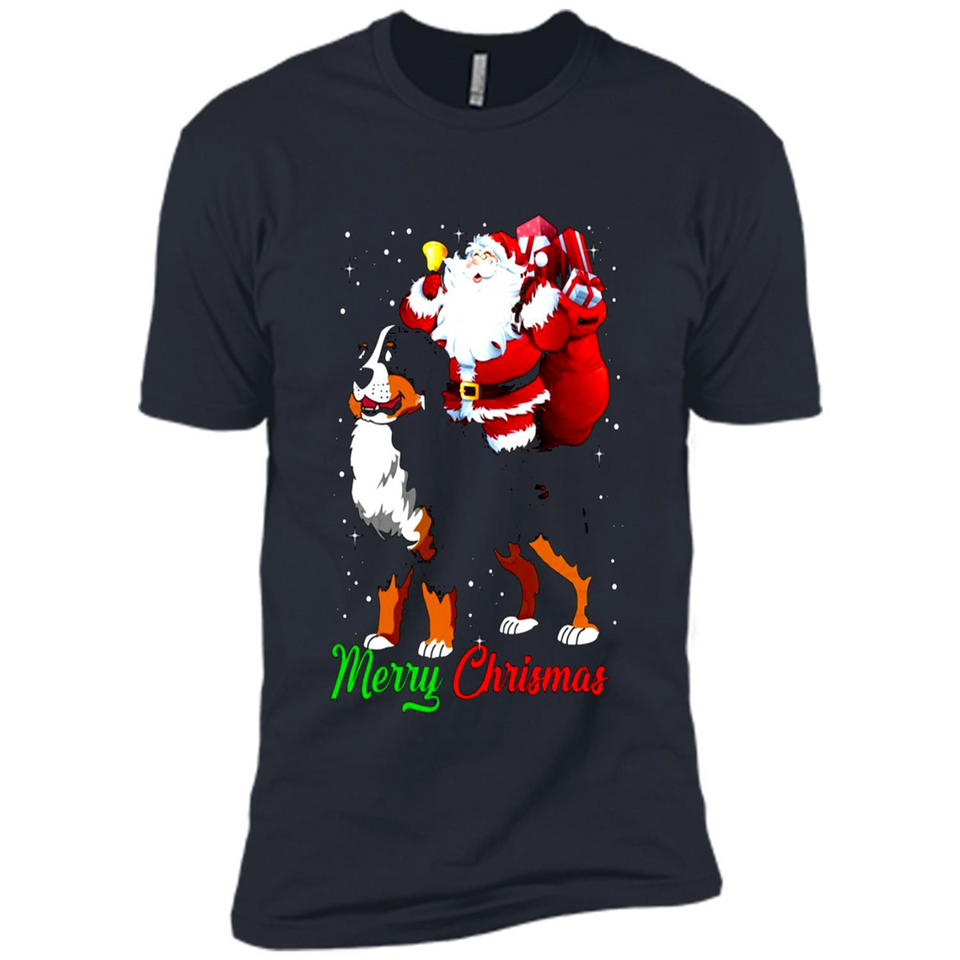 Merry Christmas Santa Claus With Big Dog sweater PINGPONG
