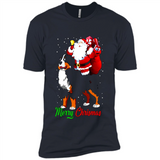 Merry Christmas Santa Claus With Big Dog sweater PINGPONG