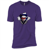 Chicago Cubs And Superman Fans - Premium Short Sleeve T-Shirt