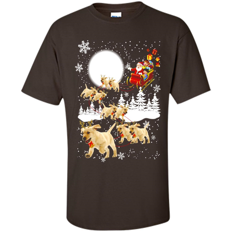 Christmas Santa Golden Retriever Sleigh For Labrador Retriever