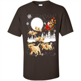 Christmas Santa Golden Retriever Sleigh For Labrador Retriever