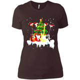 Santa Hat Electric Guitar Classical Guitar Christmas shirt Ladies' Boyfriend