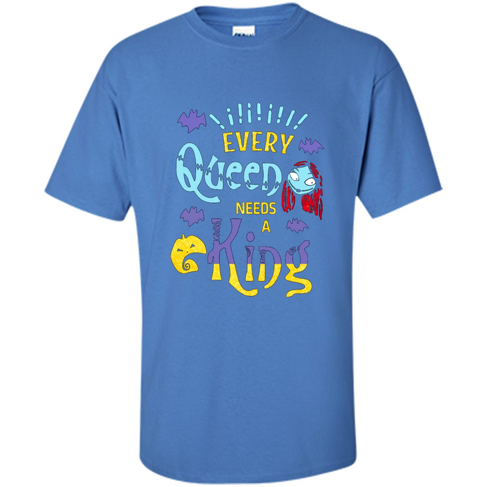 Nightmare Before Christmas Shirt - Sally Glitter Shirt - Every Queen needs a King PINGPONG