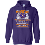 I Am An Houston Astros Girl I Was Born In November With My Heart On My Sleeve A Fire In My Soul And A Mouth I Cant Control - Hoodie