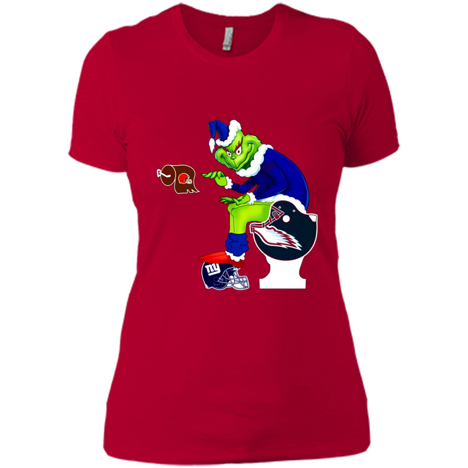 New York Giants Toilet Grinch Santa Claus Football Fan PINGPONG
