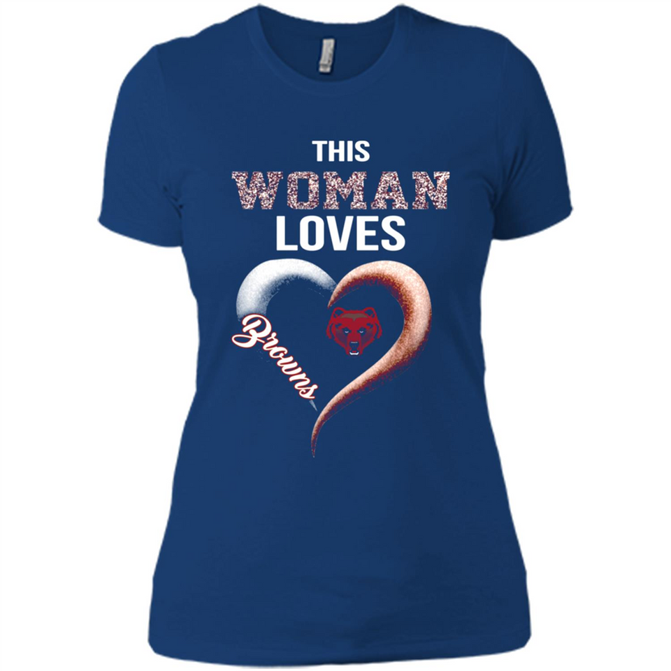This Woman love Browns NFL football team - Ladies' Boyfriend T-Shirt
